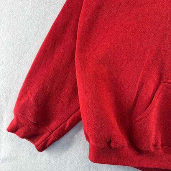 Vintage Divine Child Sweatshirt Men's 2XL Red Hoodie USA made 80s 90s Falcons - Picture 3 of 13